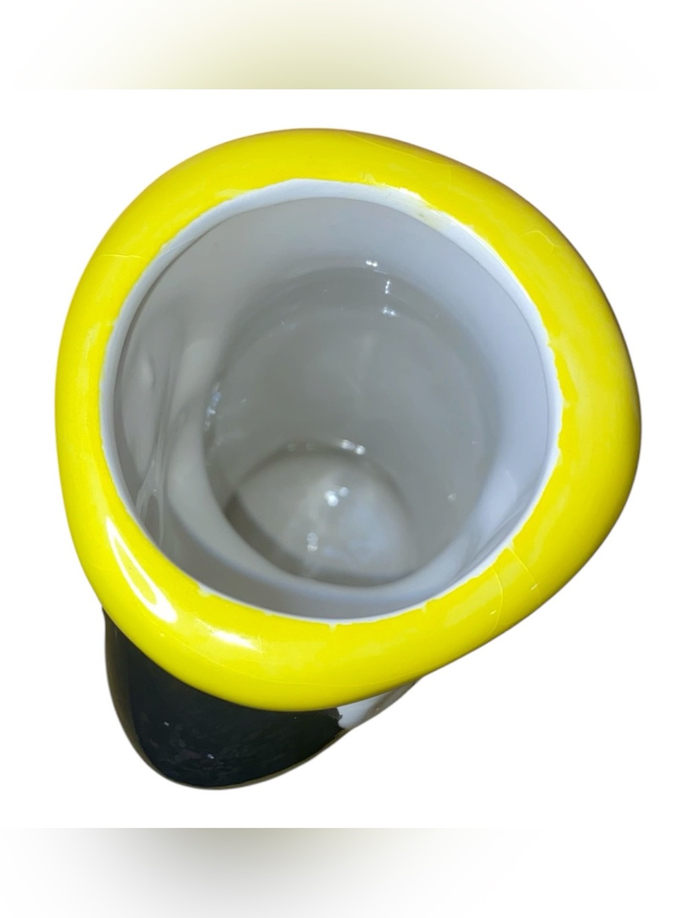 PARTY PARROT MACAW Porcelain Tiki Mug Vase Cocktail Glass Hawaiian Yellow 8” - Picture 4 of 7